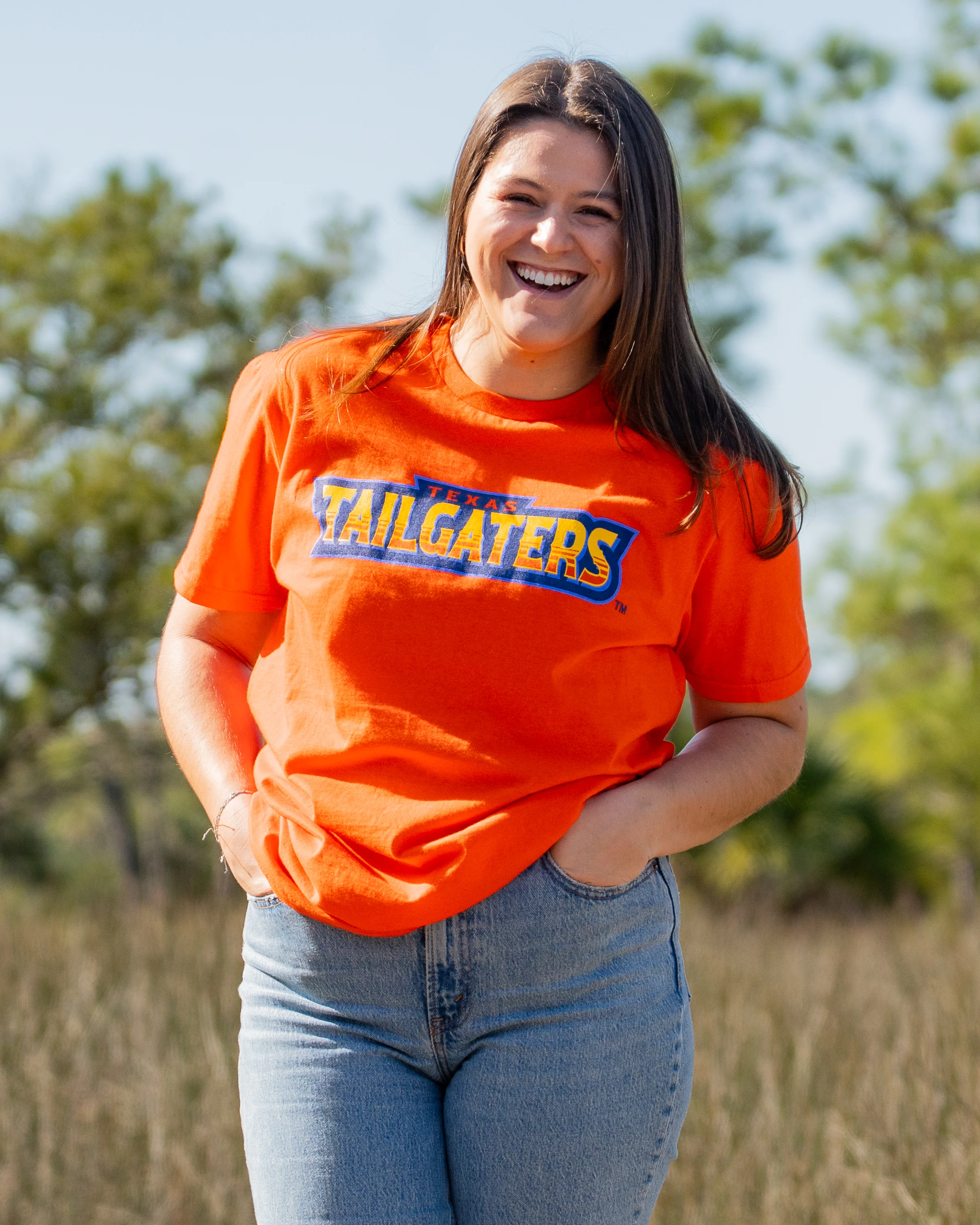 Tailgaters Wordmark T-Shirt - Orange - Image 7