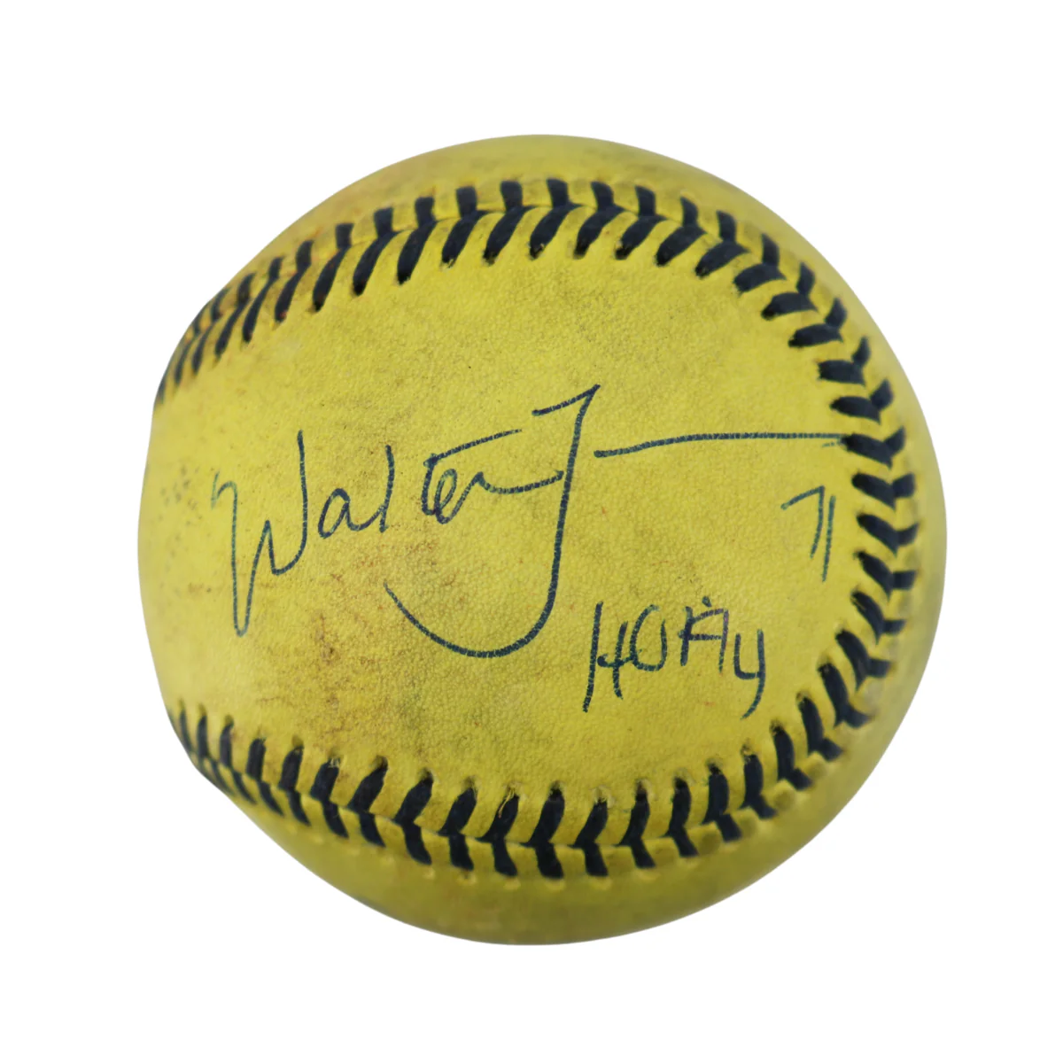Walter Jones Bananas Autographed Inscribed Game Used Official Banana Ball 9.19.25 T-Mobile Park, Seattle, WA 