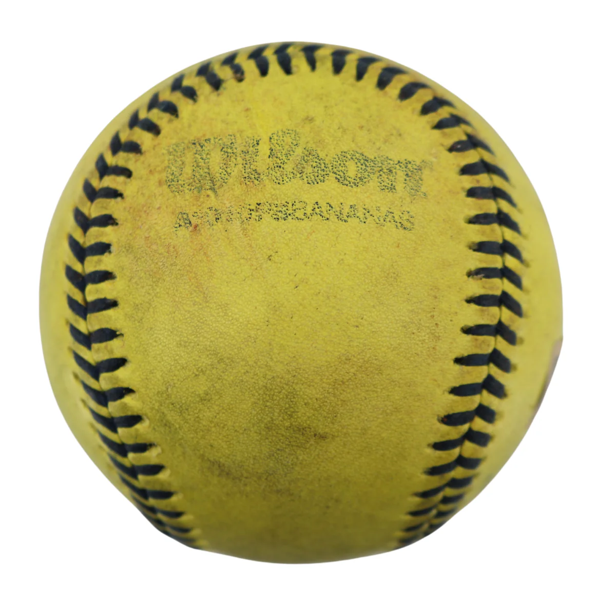 Walter Jones Bananas Autographed Inscribed Game Used Official Banana Ball 9.19.25 T-Mobile Park, Seattle, WA  - Image 2