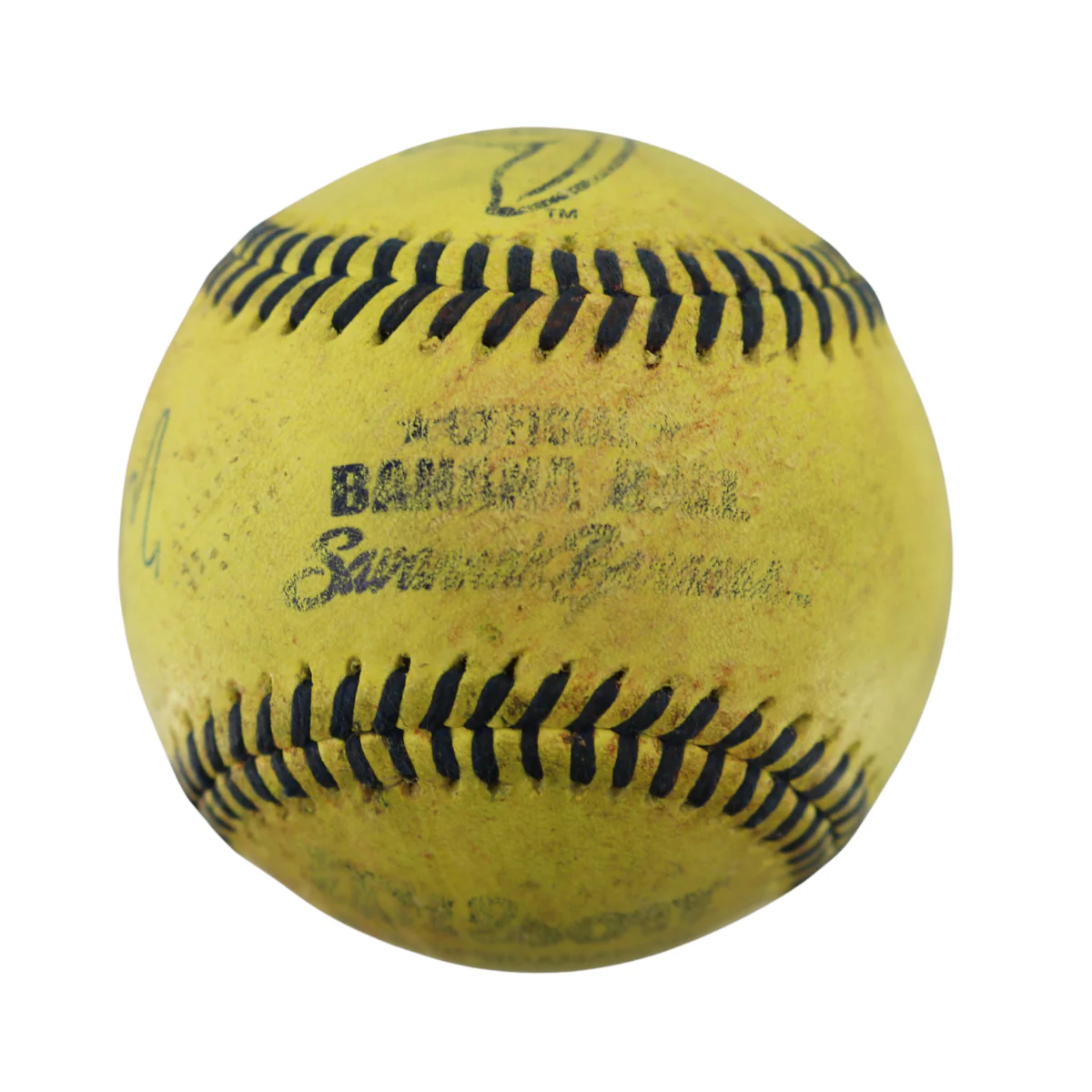 Walter Jones Bananas Autographed Inscribed Game Used Official Banana Ball 9.19.25 T-Mobile Park, Seattle, WA  - Image 4