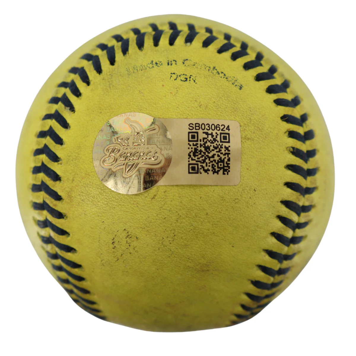 Walter Jones Bananas Autographed Inscribed Game Used Official Banana Ball 9.19.25 T-Mobile Park, Seattle, WA  - Image 5
