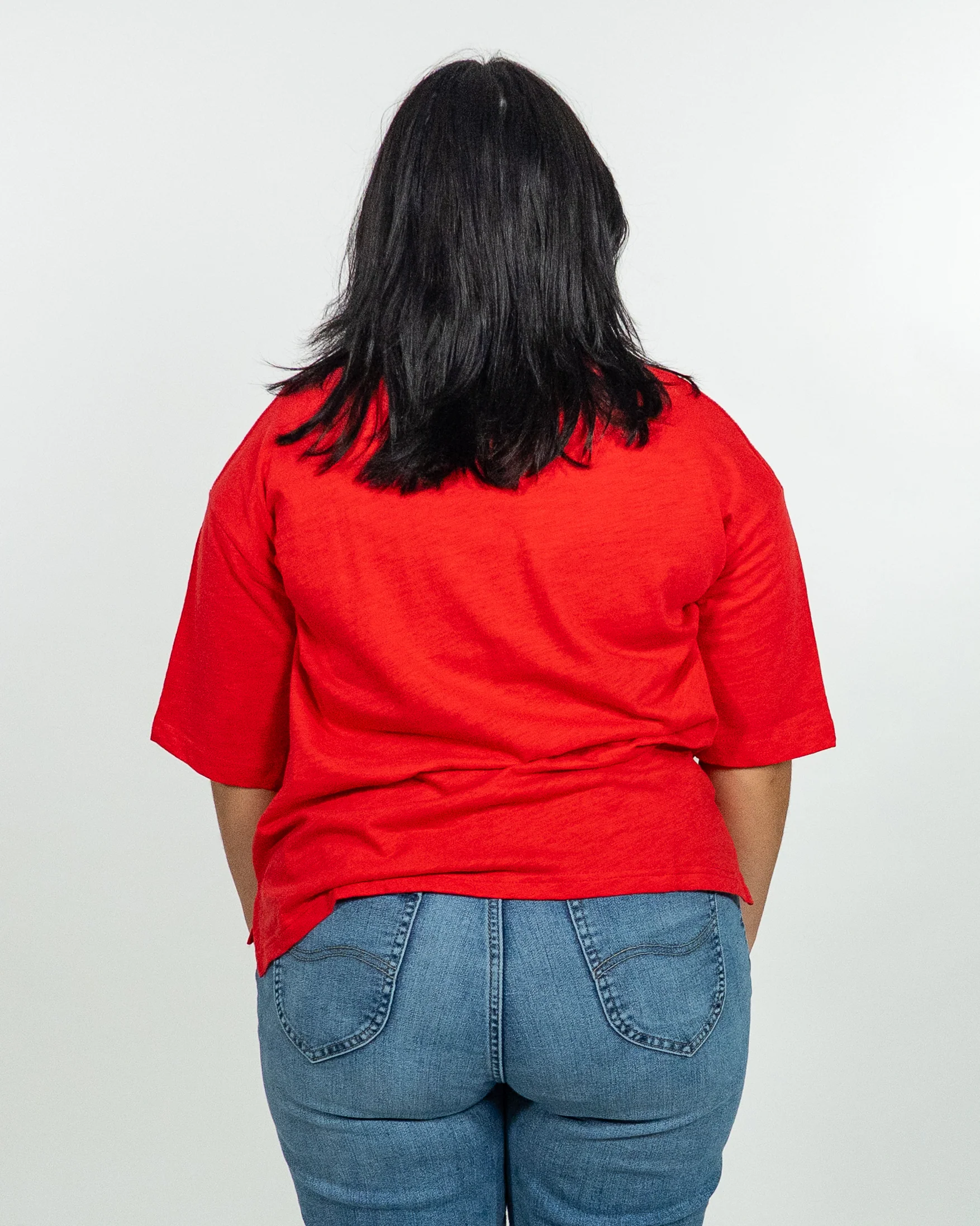 WOMEN'S Firefighters Jade Motley Mid Rise Tee - Image 4
