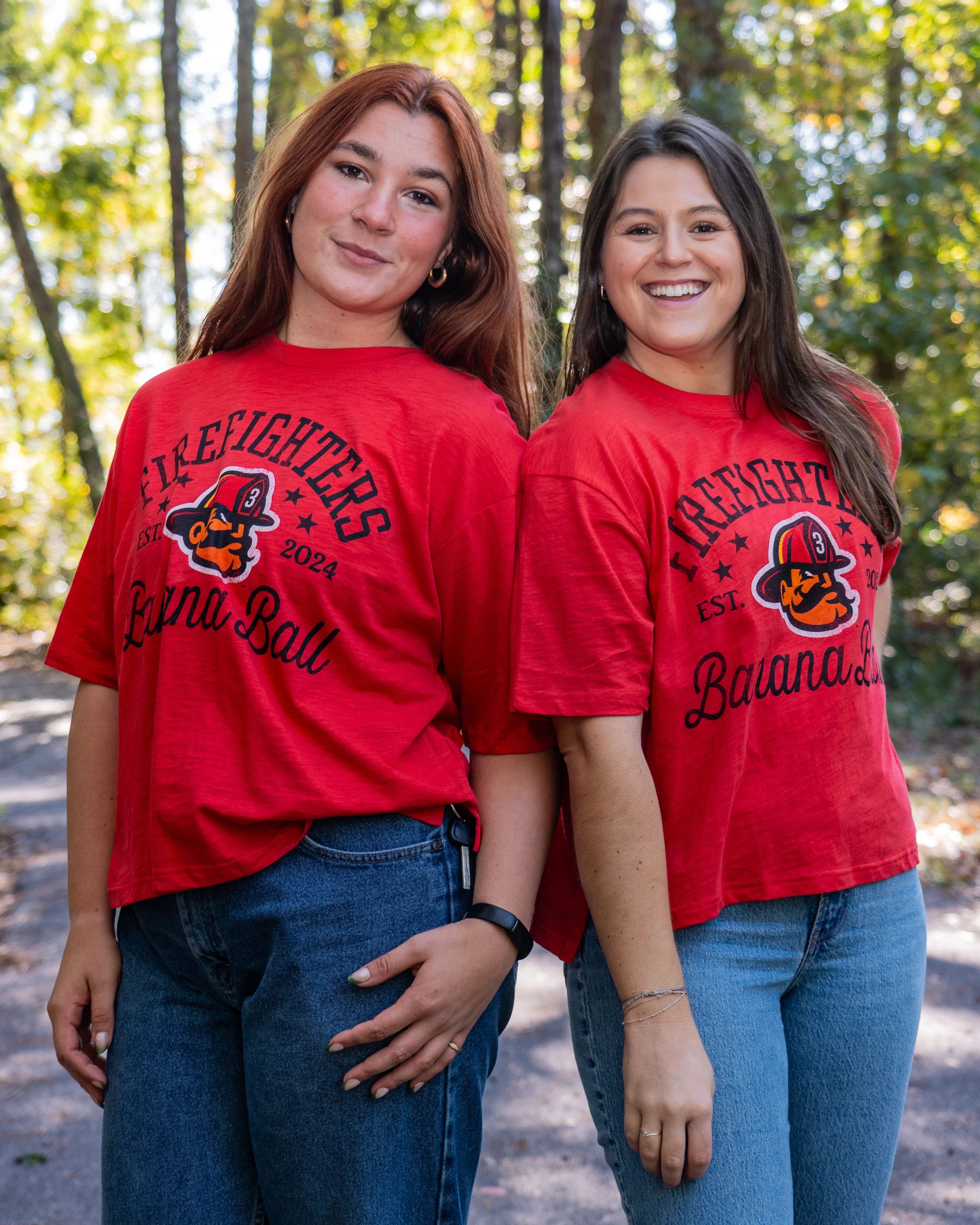 WOMEN'S Firefighters Jade Motley Mid Rise Tee - Image 6