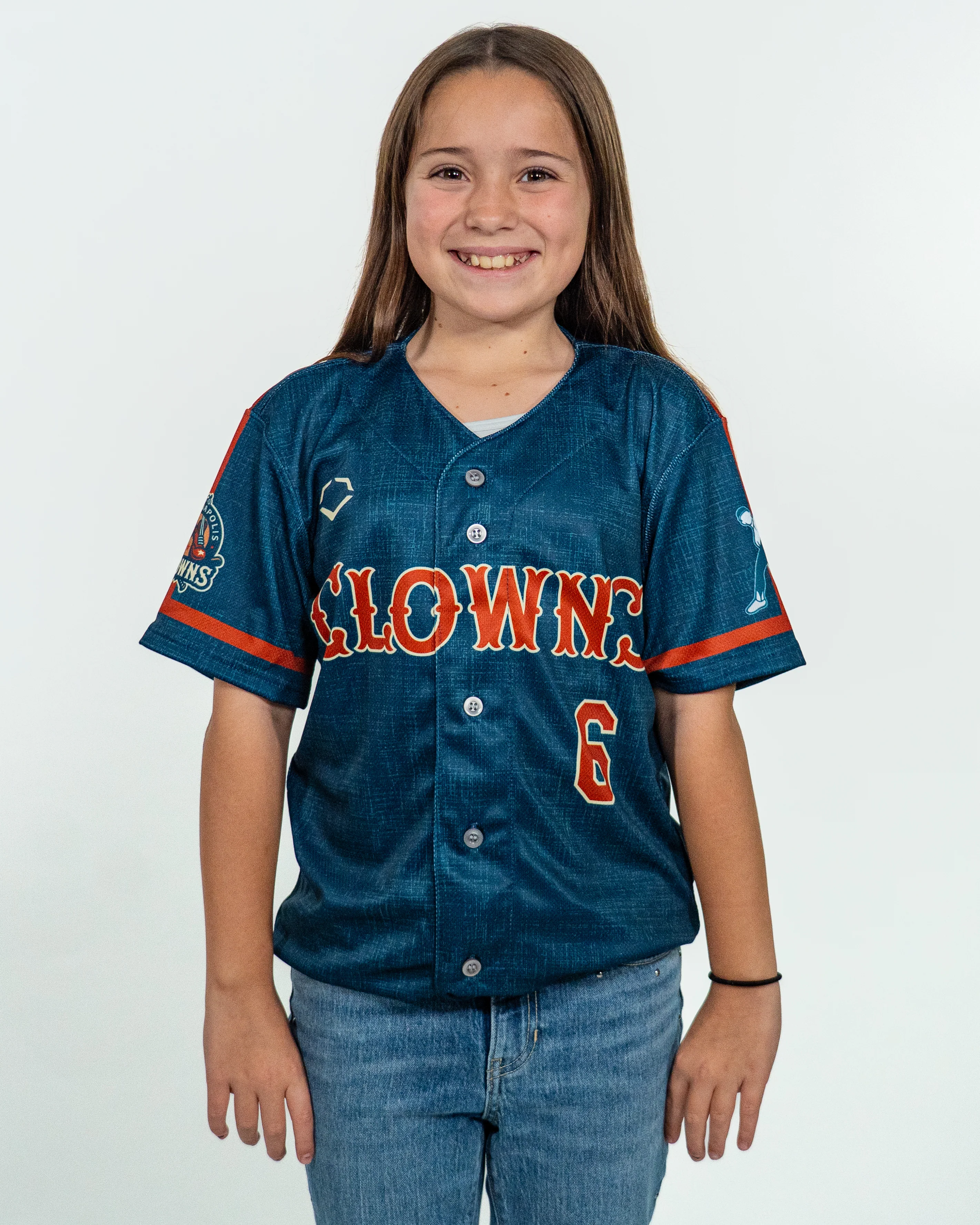 YOUTH Clowns EvoShield BBCL Jersey - Navy - Image 5