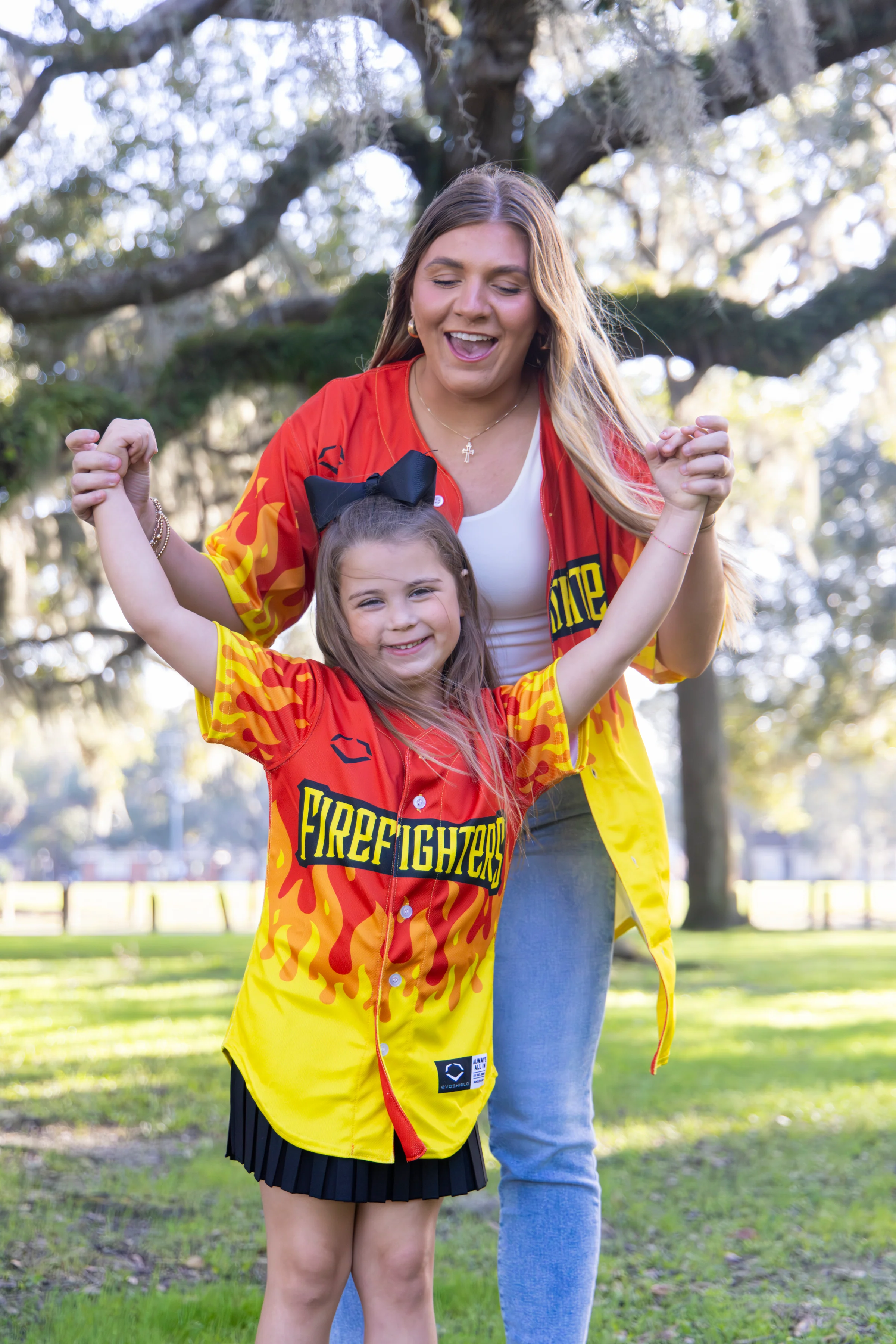 YOUTH Firefighters EvoShield Jersey - Red Flame - Image 3